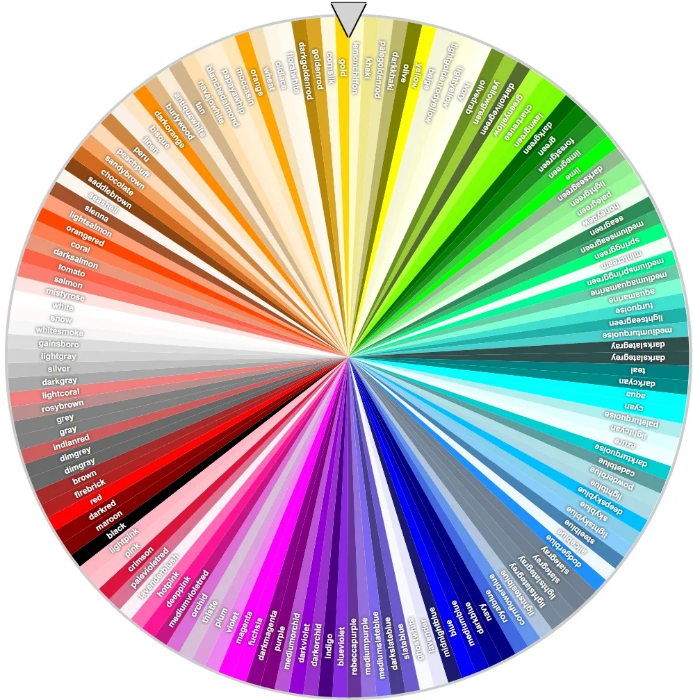 spin this random wheel of colors