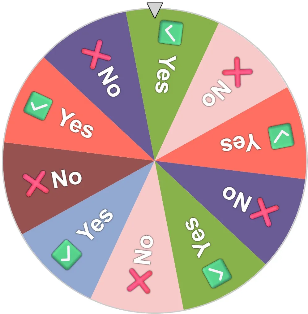 spin this yes no wheel
